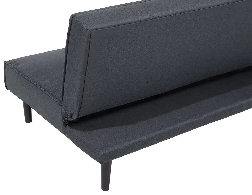 Sofá-cama de 3 lugares em tecido cinzento escuro VISBY Beliani