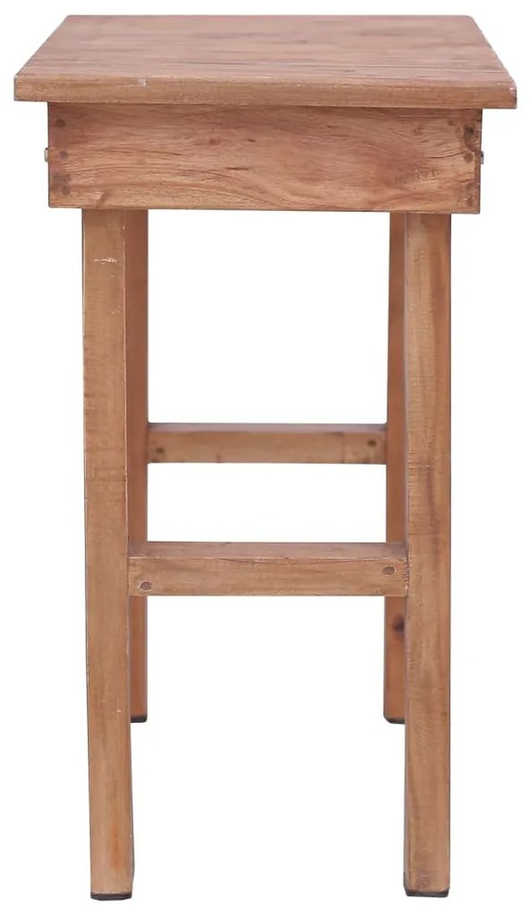 Mesa de apoio 70x35x60 cm madeira de mogno maciça
