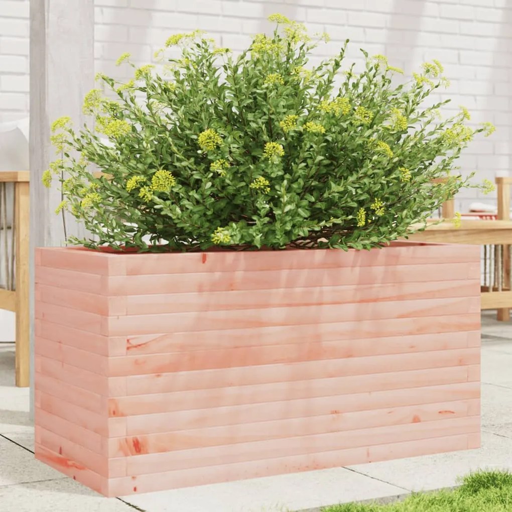 vidaXL Vaso/floreira de jardim 90x40x45,5 cm madeira de douglas maciça