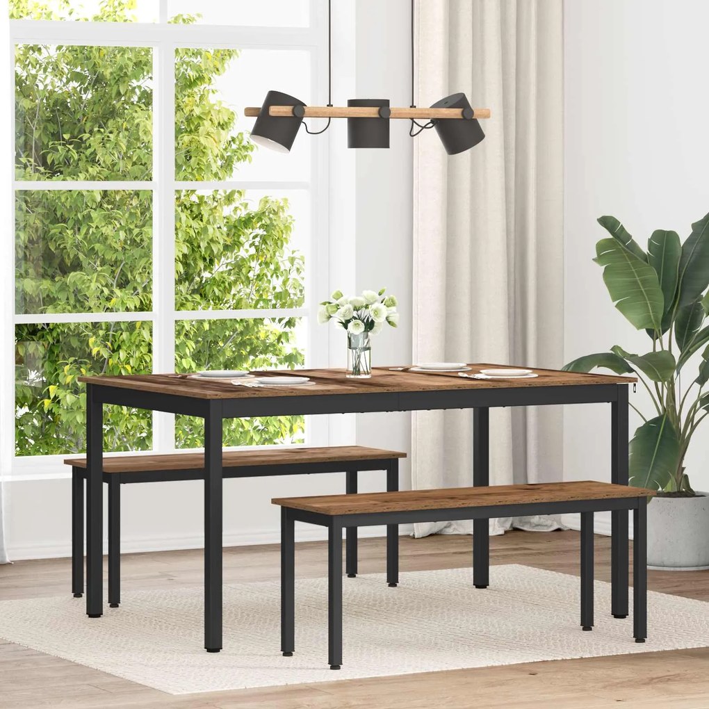 vidaXL Mesas de jantar METAL