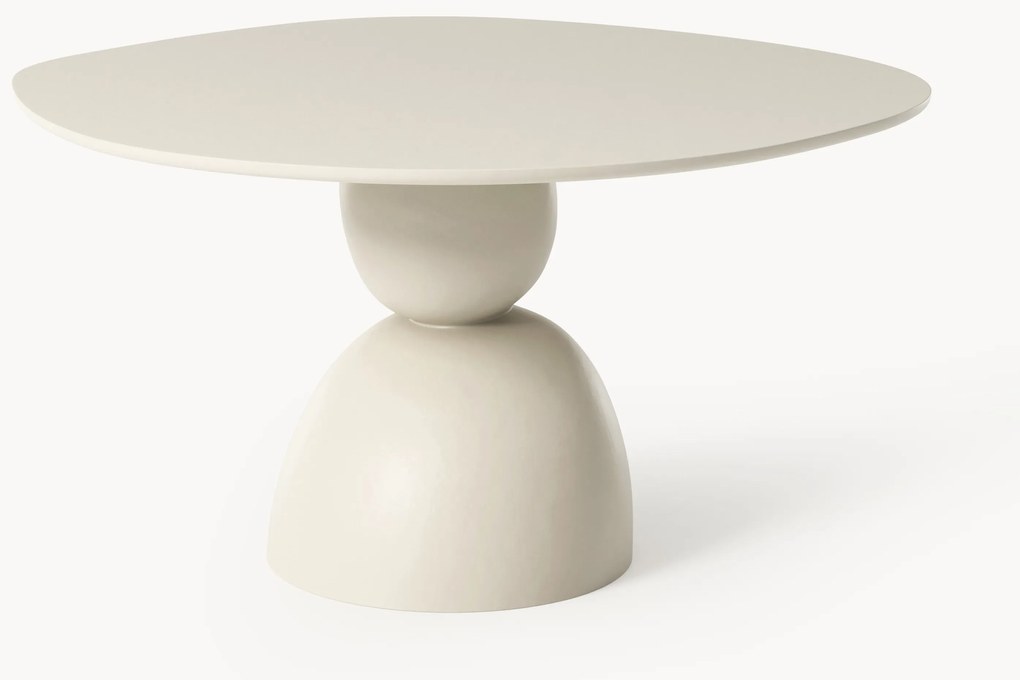 Mesa de jantar redonda com design orgânico Sahra, vários tamanhos