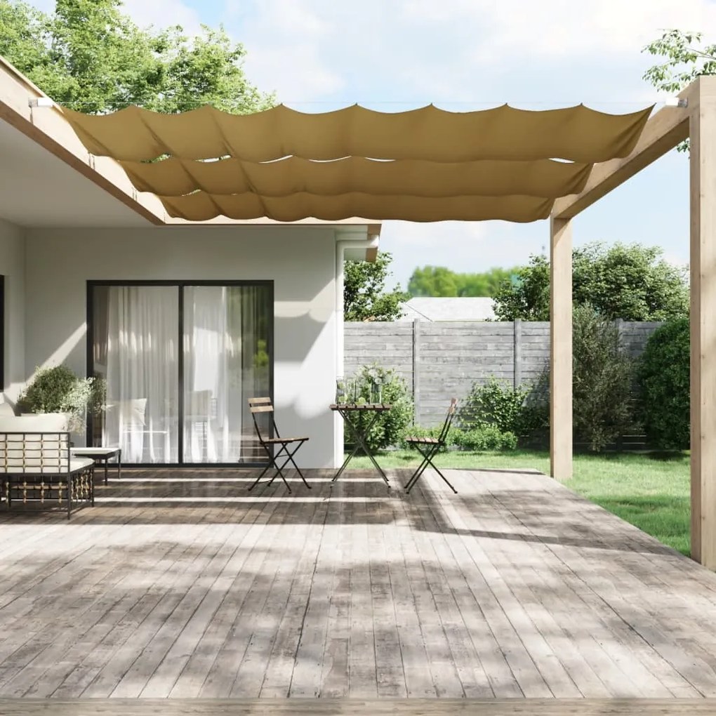 Toldo vertical 140x1000 cm tecido oxford bege