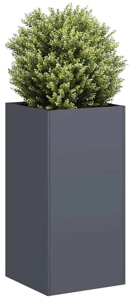 Vaso/floreira 40x40x80 cm aço laminado a frio antracite