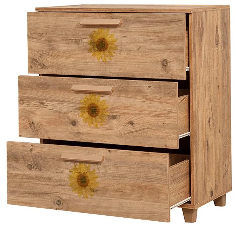 Cômoda Leva Gravis – Pinho Atlântico – 80 cm x 95 cm x 43 cm