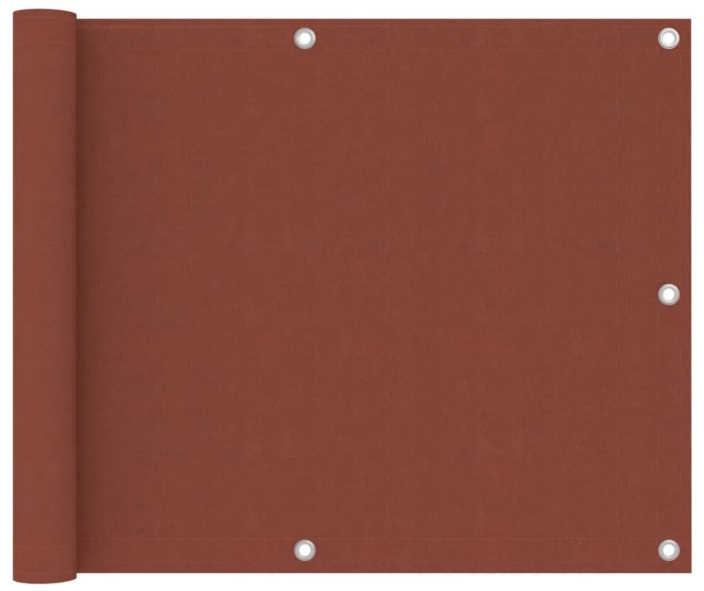 Tela de varanda 75x300 cm tecido Oxford terracota
