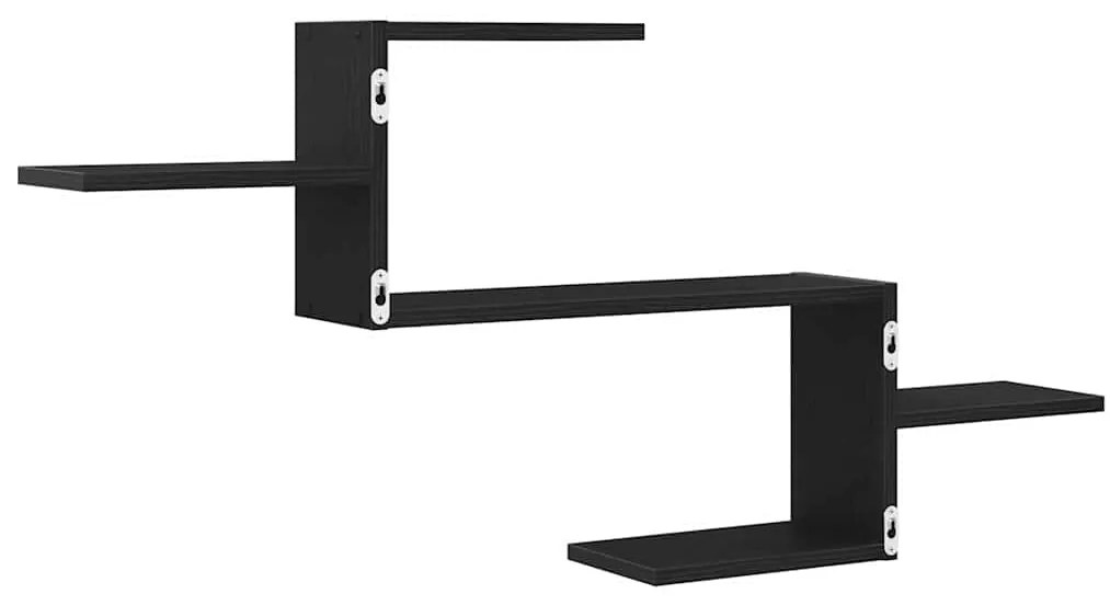 Prateleira de parede 104x15x49 cm deriv. madeira carvalho preto