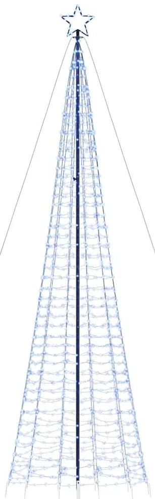 Árvore de Natal LED com Spikes 1534 LEDs Azul 500 cm