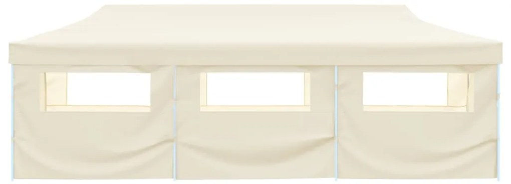 Tenda para festas pop-up dobrável c/ 8 paredes 870x291x315 cm creme