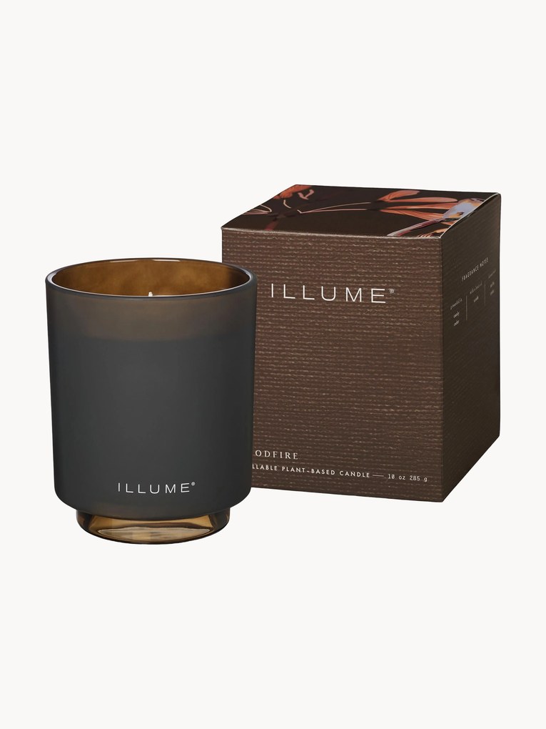 Vela perfumada (madeira de cedro, camurça e âmbar)