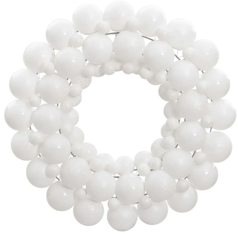 Guirlanda de Natal 45 cm poliestireno branco