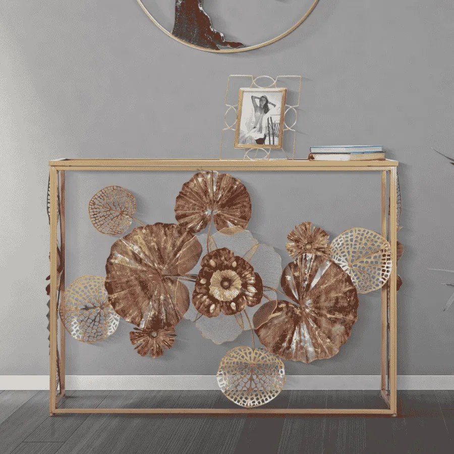MESA CONSOLA GLAM REDY 114X41,5X80 CM MULTICOLORIDO