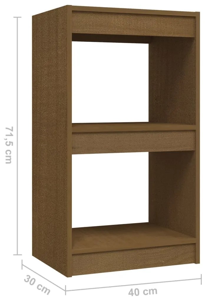 Estante 40x30x71,5 cm pinho maciço castanho mel
