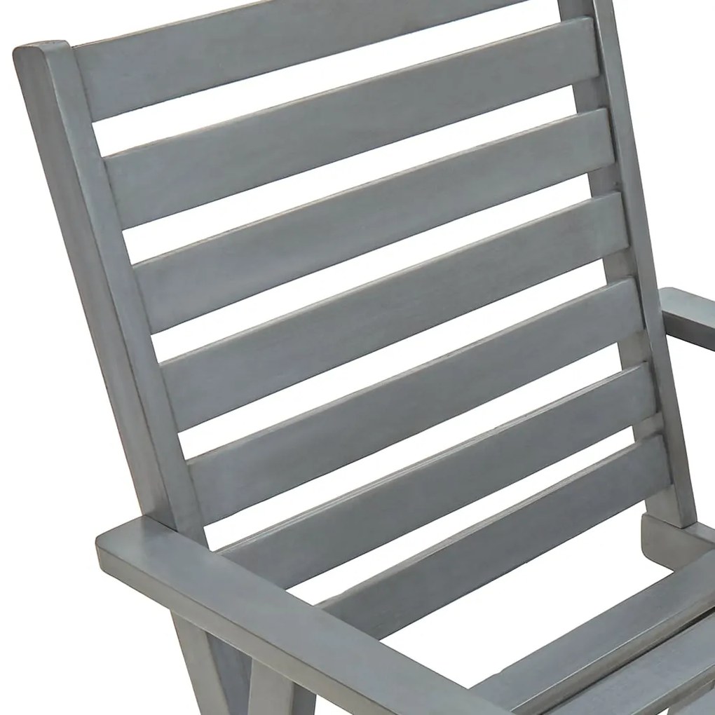 Cadeiras de jantar p/ jardim 3 pcs c/ almofadões acácia maciça