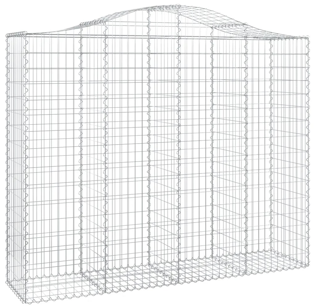 Cestos gabião arqueados 30 pcs 200x50x160/180 ferro galvanizado