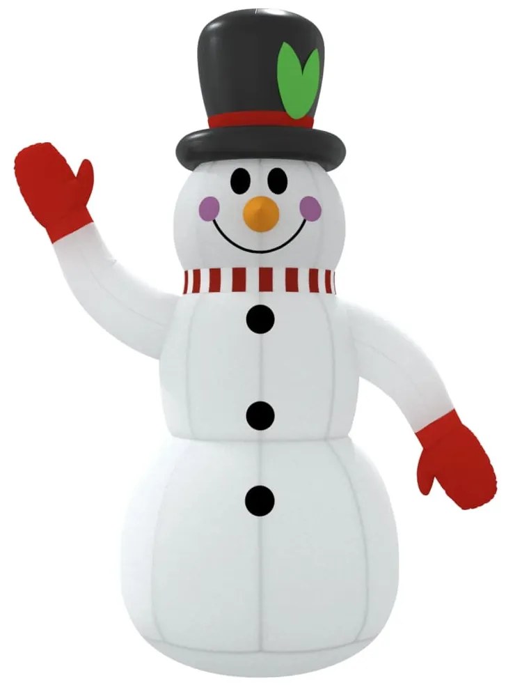 Boneco de neve insuflável com luzes LED 240 cm