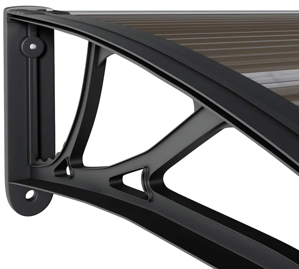 Toldo de porta 120x75 cm PC preto
