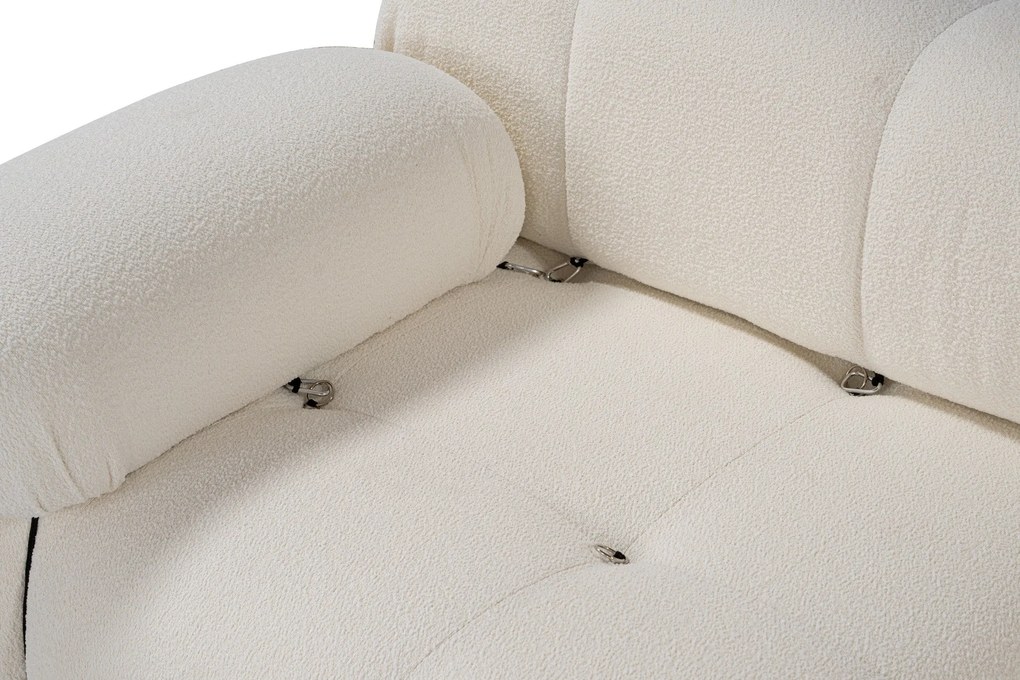 Sofá de 2 Lugares Bubble – Creme – 190 cm x 95 cm x 75 cm