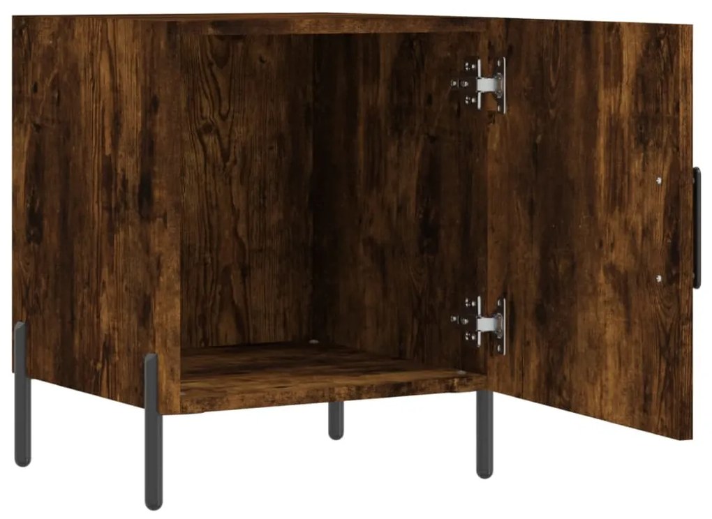Mesa cabeceira 40x40x50 cm derivados de madeira carvalho fumado