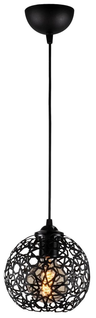 Chandelier Fellini – Preto – Diâmetro 17 cm x Altura 115 cm