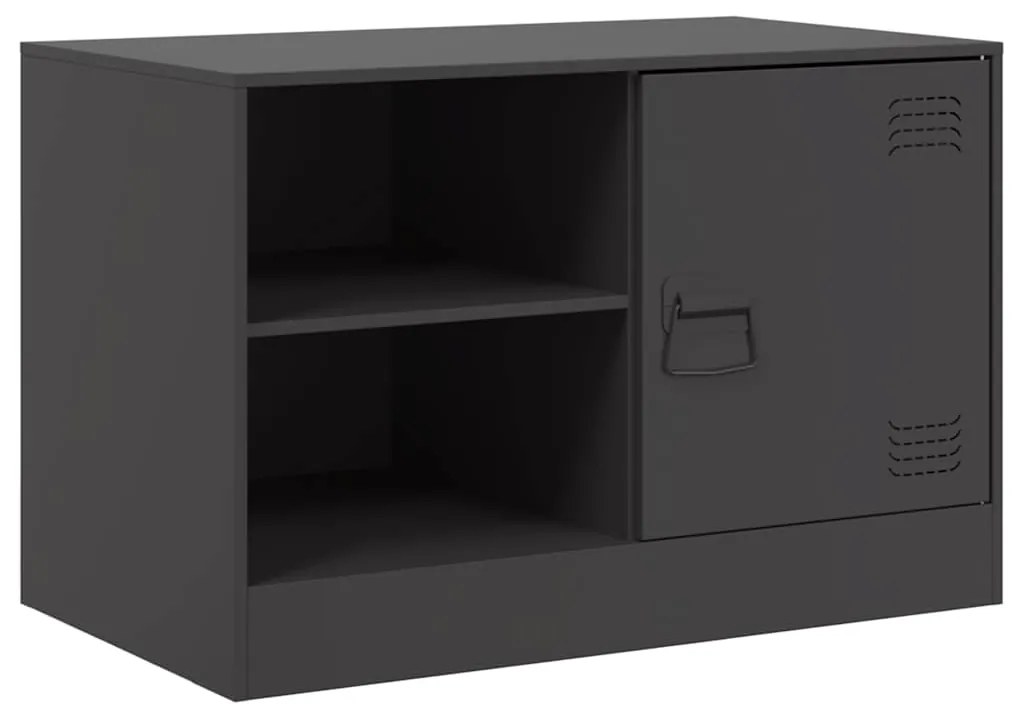 Móveis de TV 2 pcs 67x39x44 cm aço preto