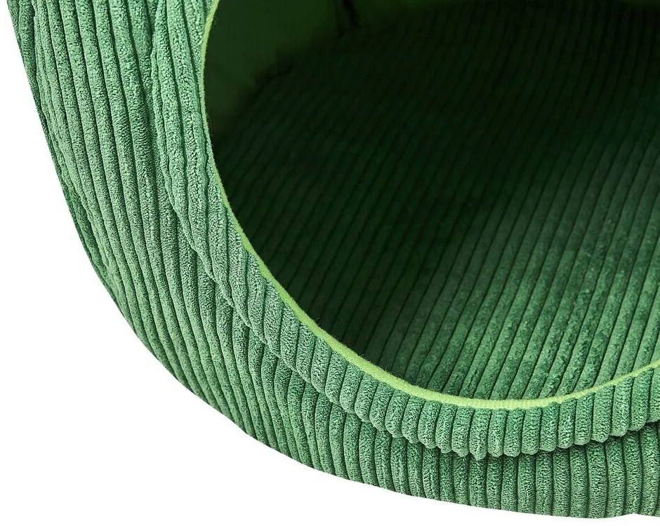 Cama para animal de estimação em bombazine verde 45 x 36 x 36 cm PALU Beliani