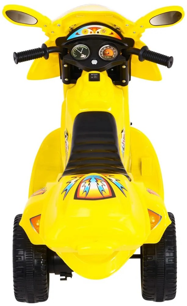 Mota elétrica para crianças 6V, Motorek BJX-088 1,5 a 4 anos Amarela