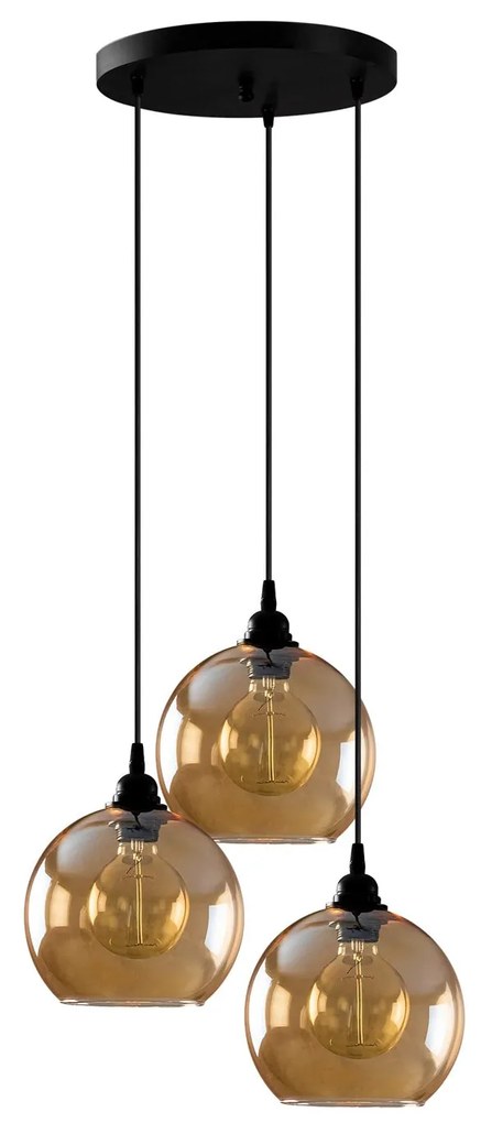 Chandelier Gold – Dourado e Preto – 44 x 44 cm