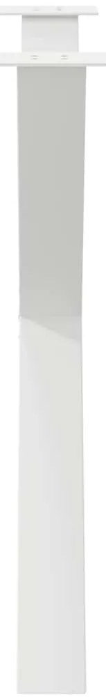 Pés para mesa de jantar em formato de X, 3 peças, branco, 90x (72-73)
