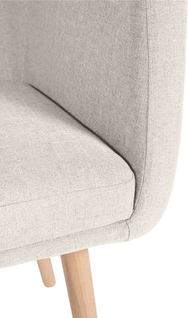 Cadeira Jantar Utrecht Tecido creme