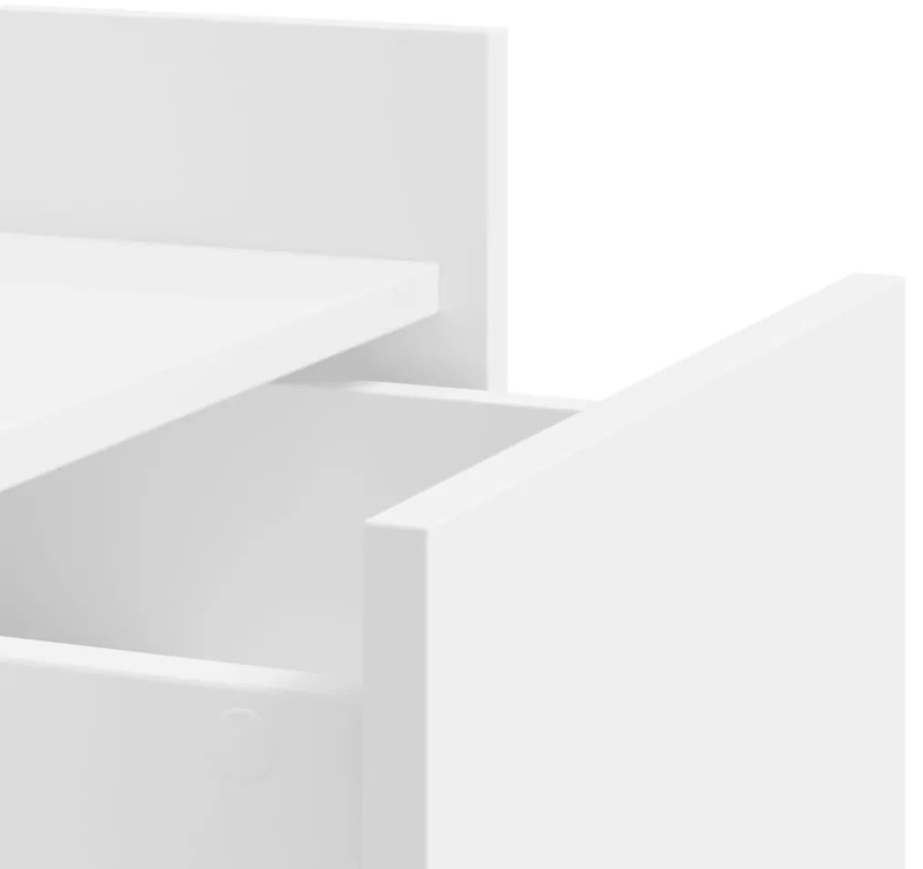 Mesa de cabeceira 45x50x65 cm derivados de madeira branco