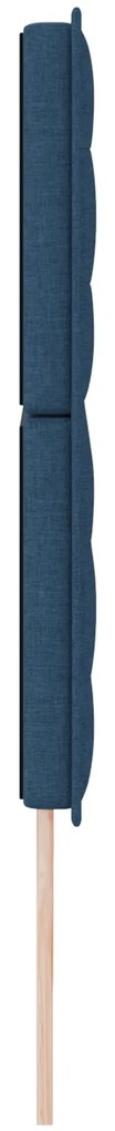 Cabeceira Linhas Design Azul 180 cm Tecido