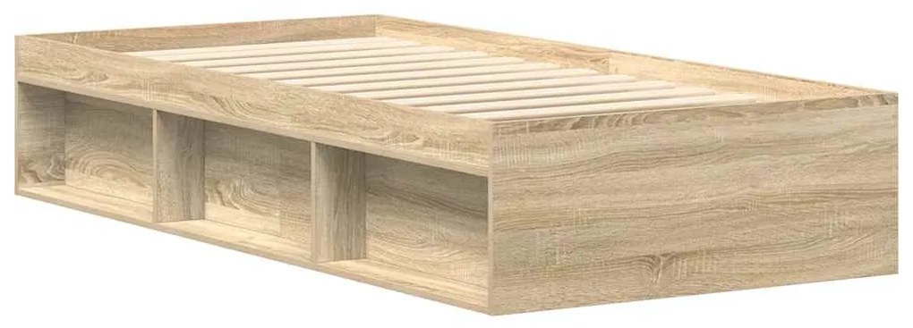 Estrutura de cama 100x200 cm carvalho sonoma