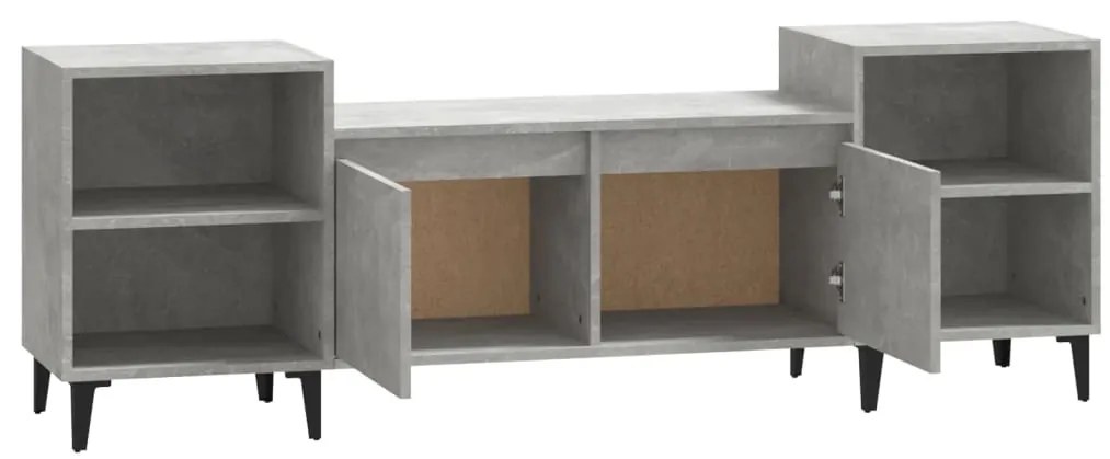 Móvel de TV 160x35x55 cm derivados de madeira cinzento cimento