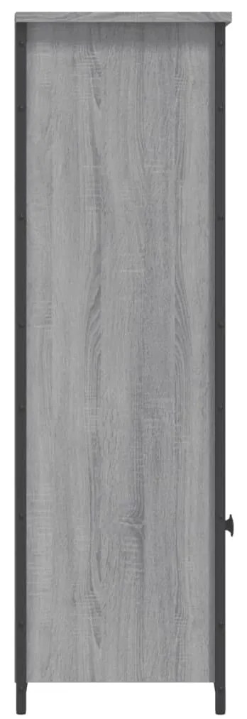 Aparador alto 62x32x103,5 cm derivados de madeira cinza sonoma