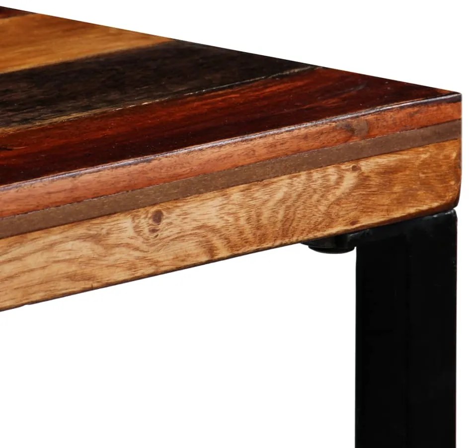 Mesa de bar em madeira recuperada maciça 70x70x106 cm
