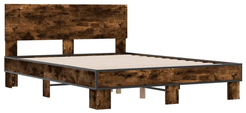 Estrutura de cama 120x200 cm derivados madeira/metal