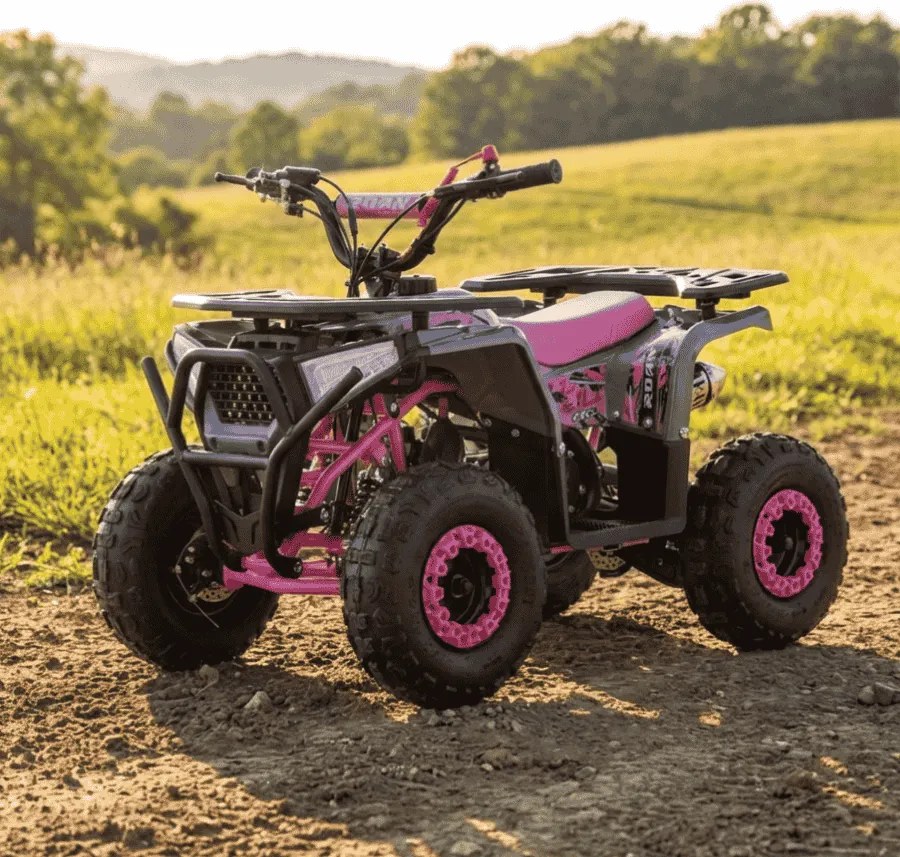 MINI MOTO 4 GASOLINA PARA CRIANÇAS Bull 49cc tipo ATV Rosa