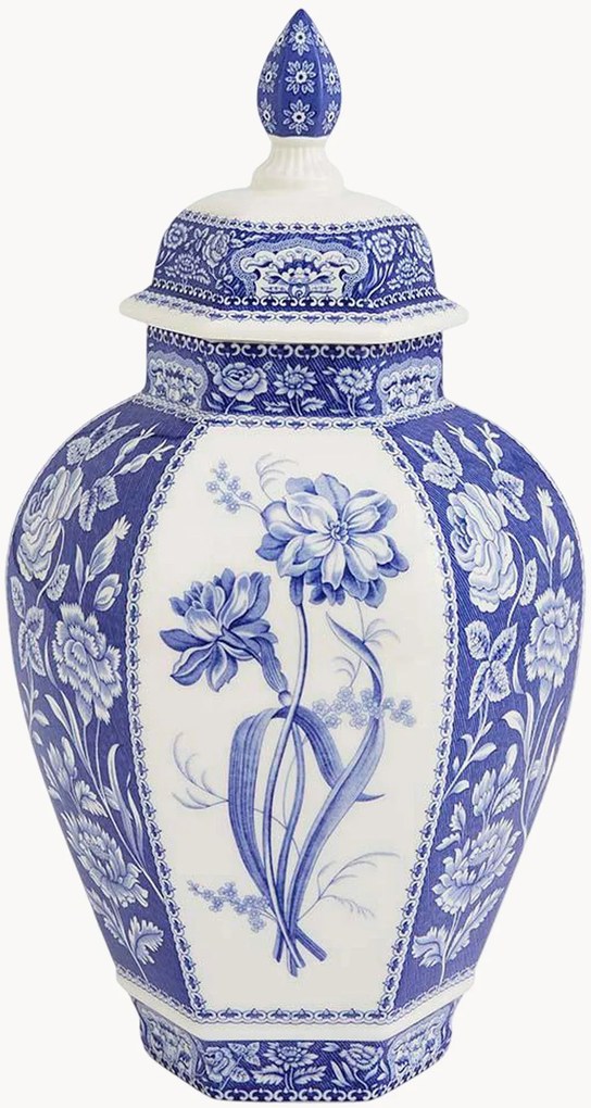 Jarra em porcelana Blue Italian Floral, Alt 40 cm