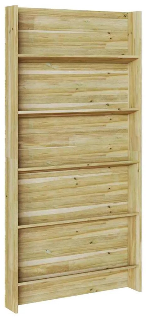 Suporte para plantas de jardim 5 andares 90x15x180 cm em madeira de pi
