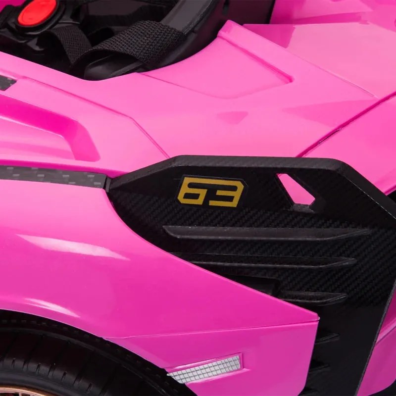 Carro Elétrico Lamborghini SIAN 12V com Controlo Remoto - Rosa