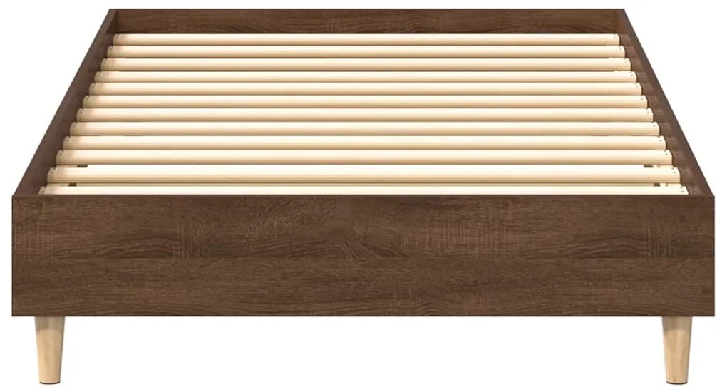 Estrutura cama s/ colchão 90x190 cm carvalho castanho