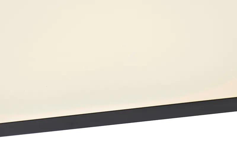Candeeiro de teto moderno preto com LED 120 cm - Liv Moderno