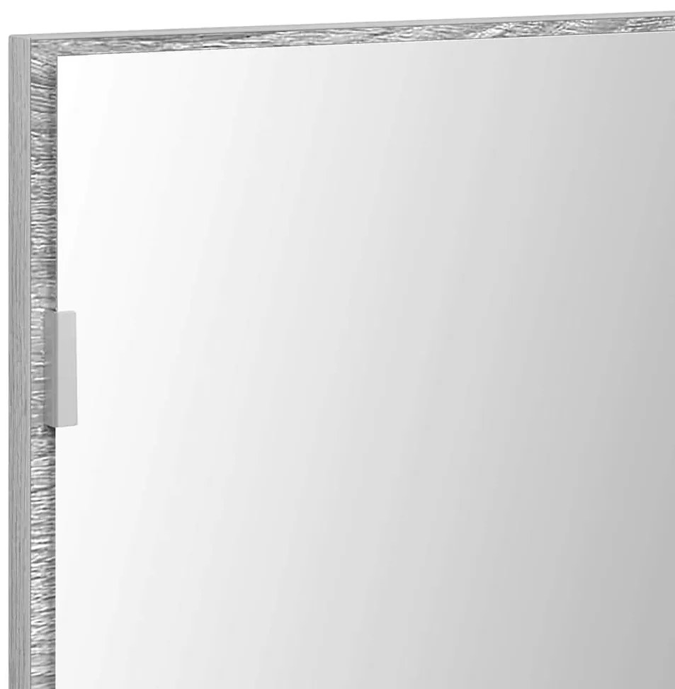 Armário de Espelho para Casa de Banho vidaXL com Luz LED Cinzento Sono