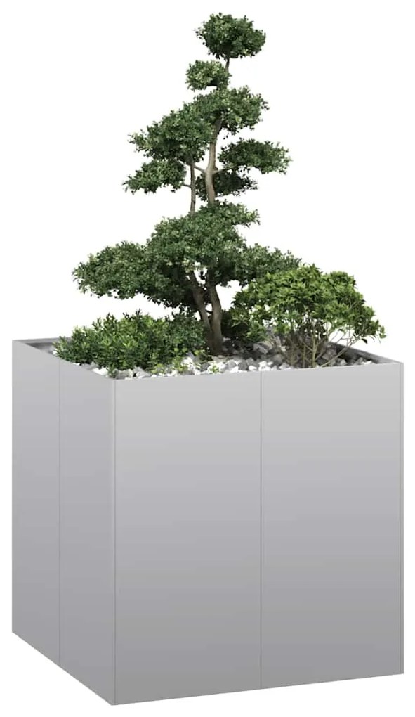 Planter 80x80x80 cm aço galvanizado