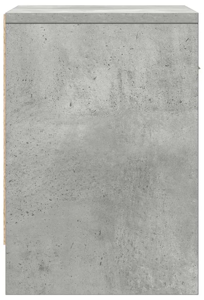Mesas de cabeceira 2 pcs com gaveta 39x28x41cm cinzento cimento