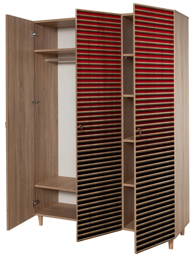 Guarda-roupa Mode – Carvalho Sonoma – 135x192x52 cm