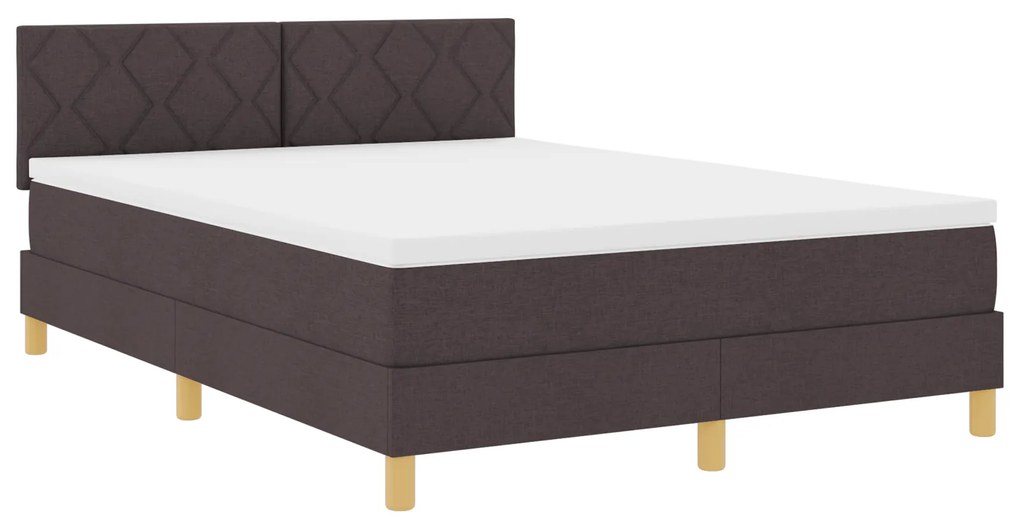 Cama Box com Colchão Castanha 140x200 cm Tecido