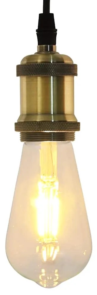 vidaXL Casquilhos de lâmpadas 2 pcs Bronze E27