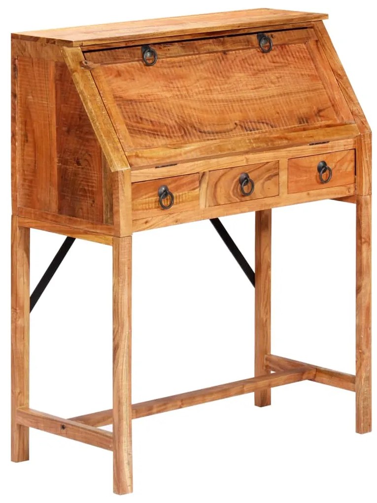 vidaXL Secretária 90x40x107 cm madeira de acácia maciça