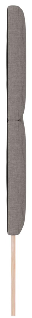 Cabeceira com Design em Blocos de Diamante Taupe, 140 cm de Tecido